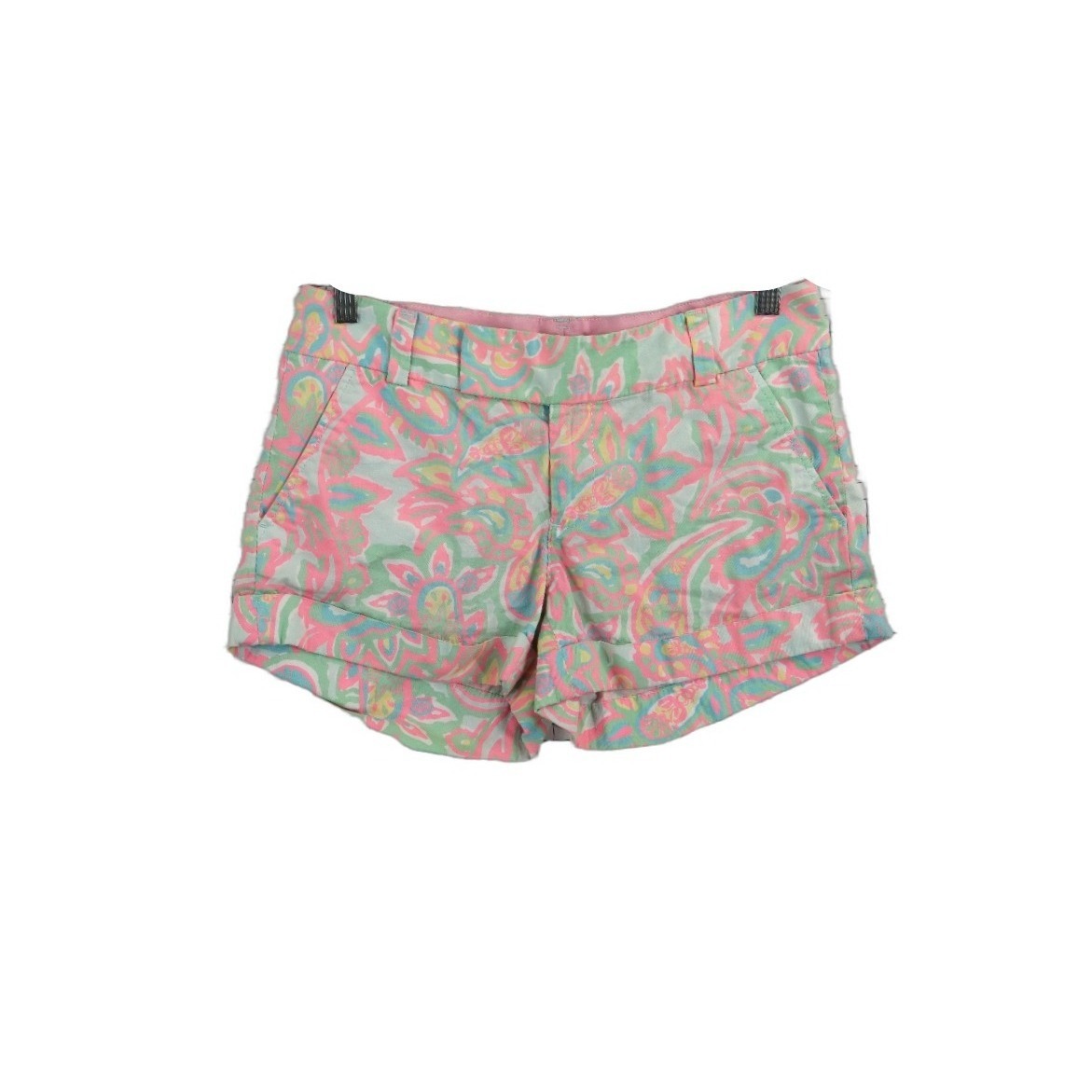 Lilly Pulitzer Barclay Shorts Women's Size 4 Multicolor Paisley Floral